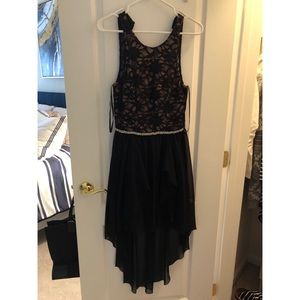 Black and Tan dress with sparkled waist